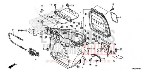 COMPARTIMENT A BAGAGES NC750XDK de 2019